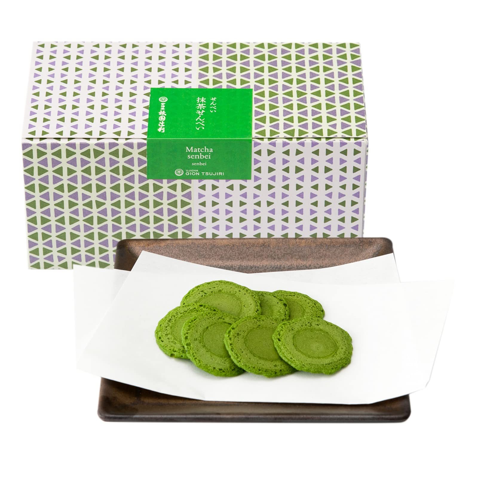 Gion Tsujiri Matcha Rice Crackers 70g – Matcha Sweets, Gift Box, Rich Flavor, Ky
