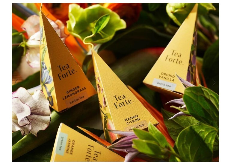 TEA FORTE, “Paradis” Tea Tasting Assortment Presentation Box of 20 Tea Infusers
