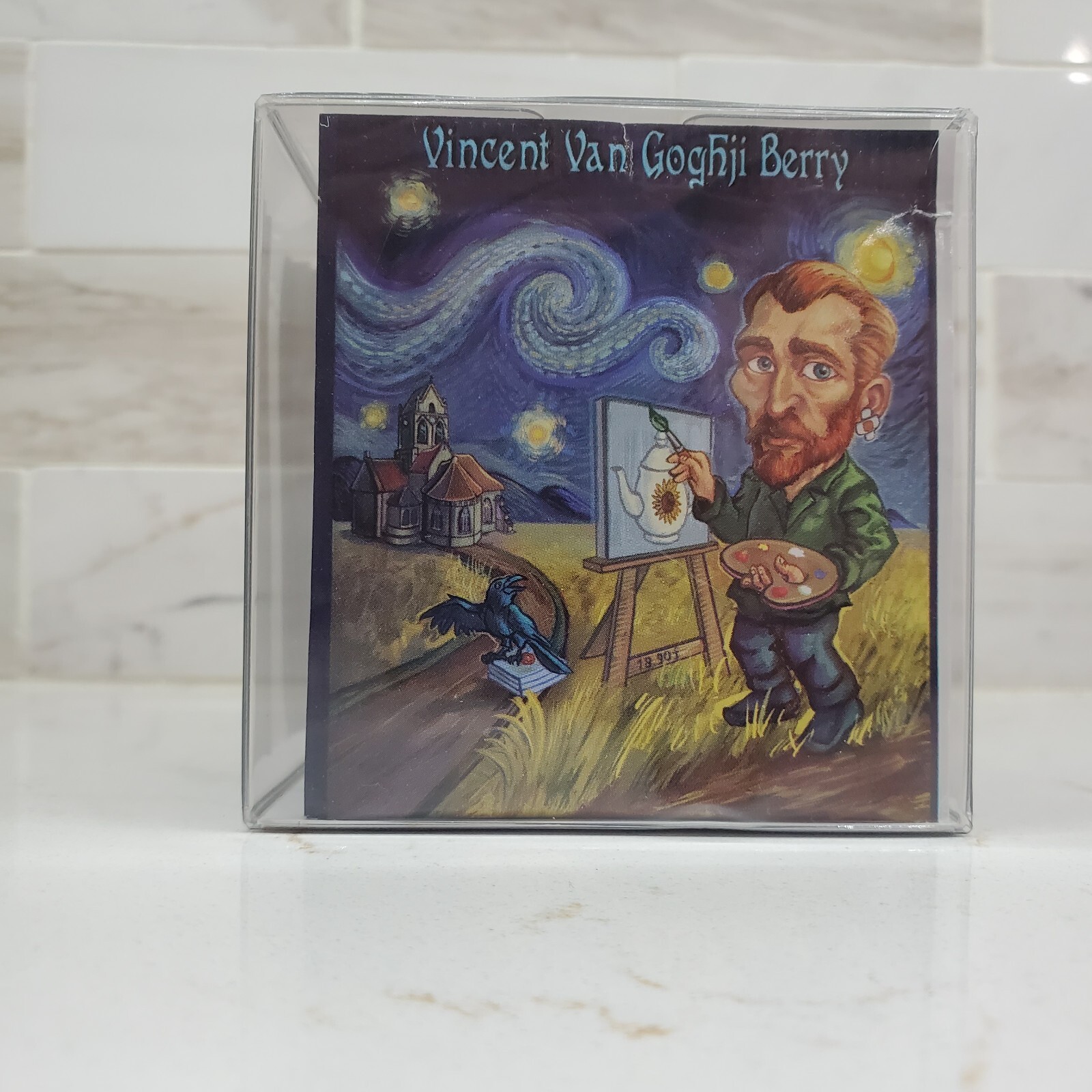 Vincent Van Goghji Berry Tea Bags in Clear Cube The Tea Book Best by 11/26