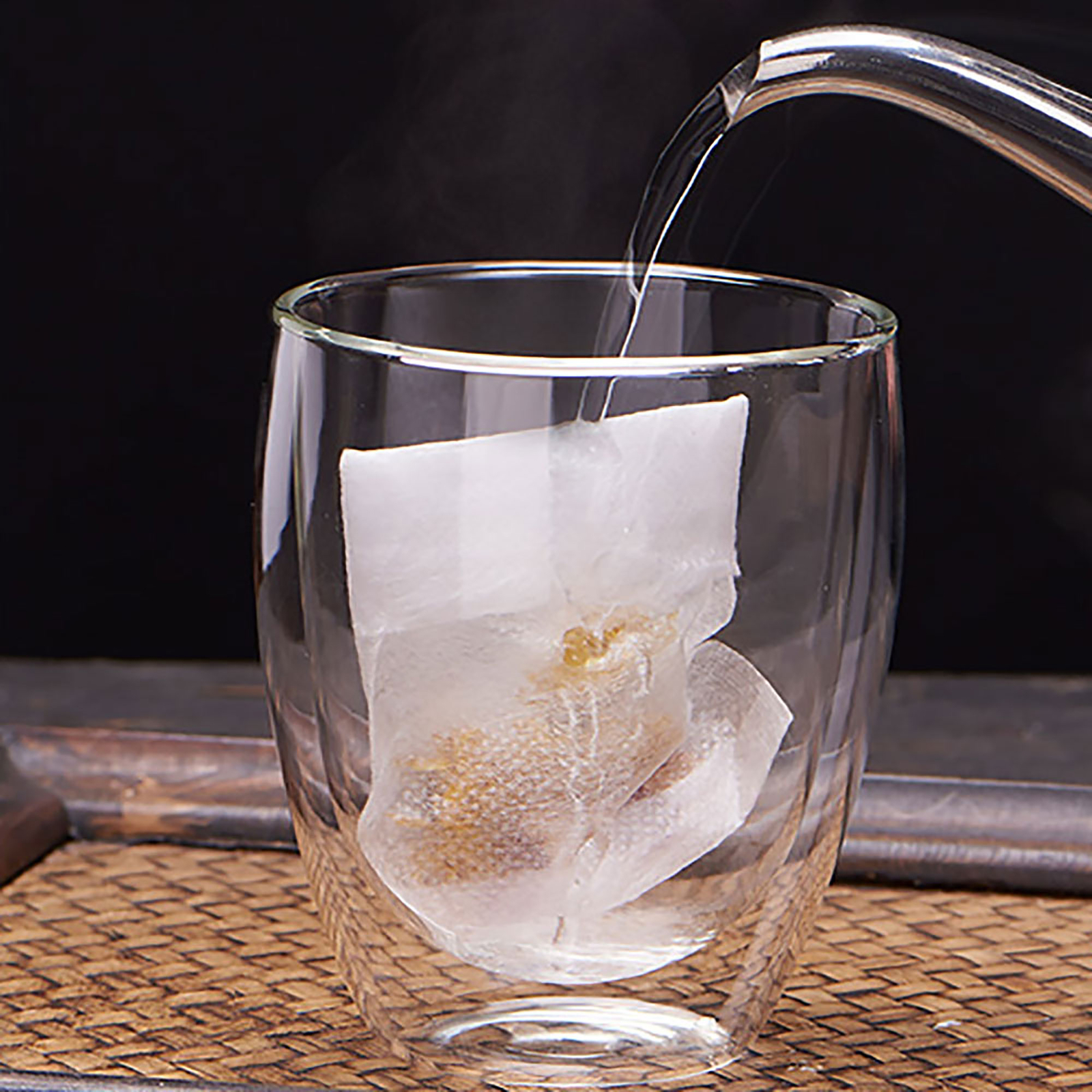 200x White Fabric Loose Leaf Tea Bags Holds 3.5 Tsp (Free 2-Day Shipping)