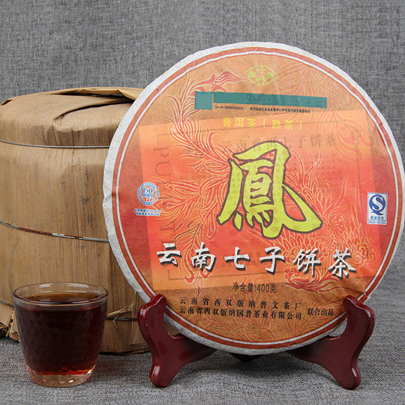 2006 “Phoenx” Feng Bing Puwen YUNYA Puer Ripe Pu-erh Shu Pu’er Puerh Tea 400g