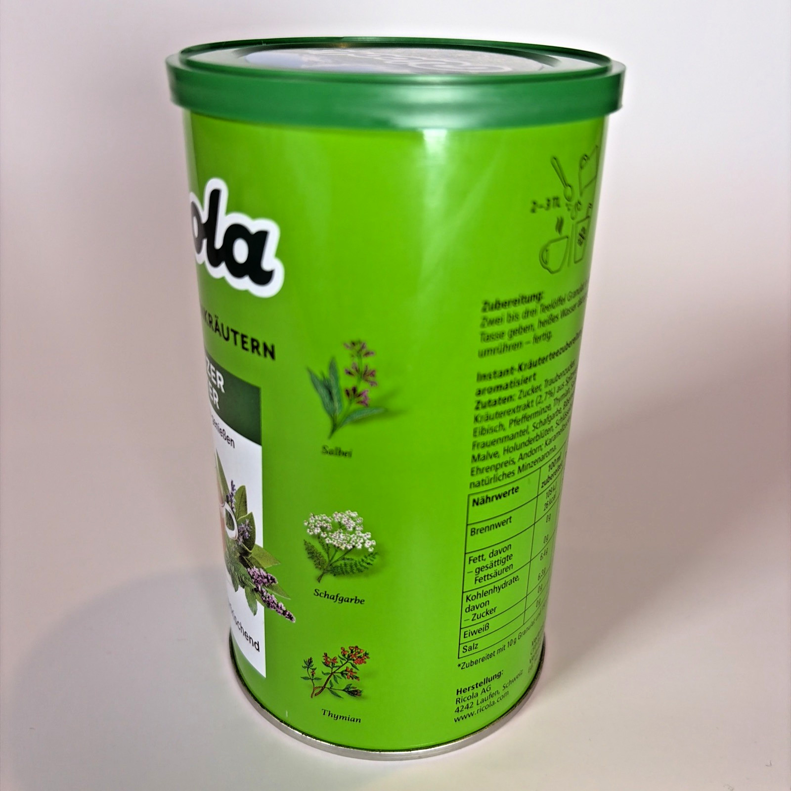 Ricola Schweizer Kräutertee Instant Herbal Tea 200g Made in Switzerland New