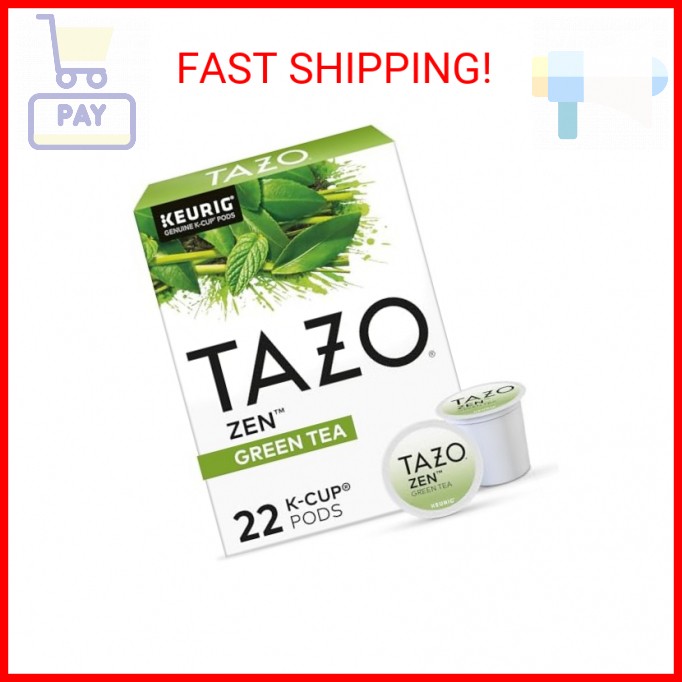 TAZO Zen Green Tea K-Cups, Green Tea Zen for Health and Wellness, 22 Pods