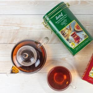 Sadaf Cardamom Tea Loose Leaf Box 16 oz – Special Blend Cardamom Ceylon Black…