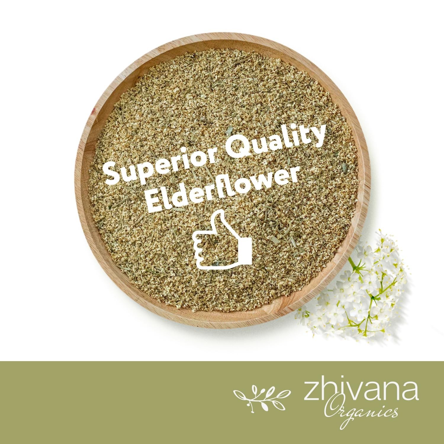 10oz Elderflower Tea – Pure Organic Herbal Remedy for Allergies and Sleep