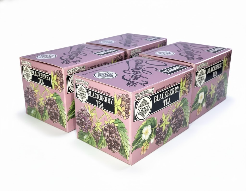 Mlesna Blackberry Flavored Pure Ceylon Tea (200g/7.05oz) 100 Tea bags