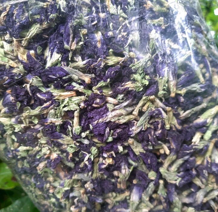 Blue Butterfly Pea Flowers Herb Tea Original CLITORIA TERNATEN 50g + FREE 10g