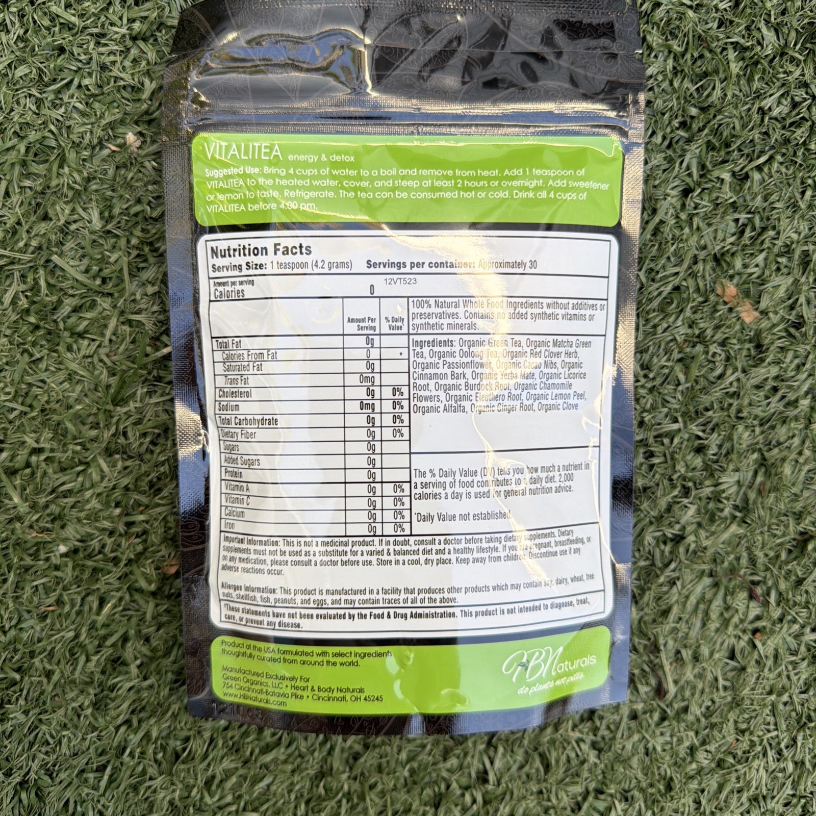 VitaliTea Whole Body Organic Detox Tea | Supports the Liver, Kidneys, & Colon NW