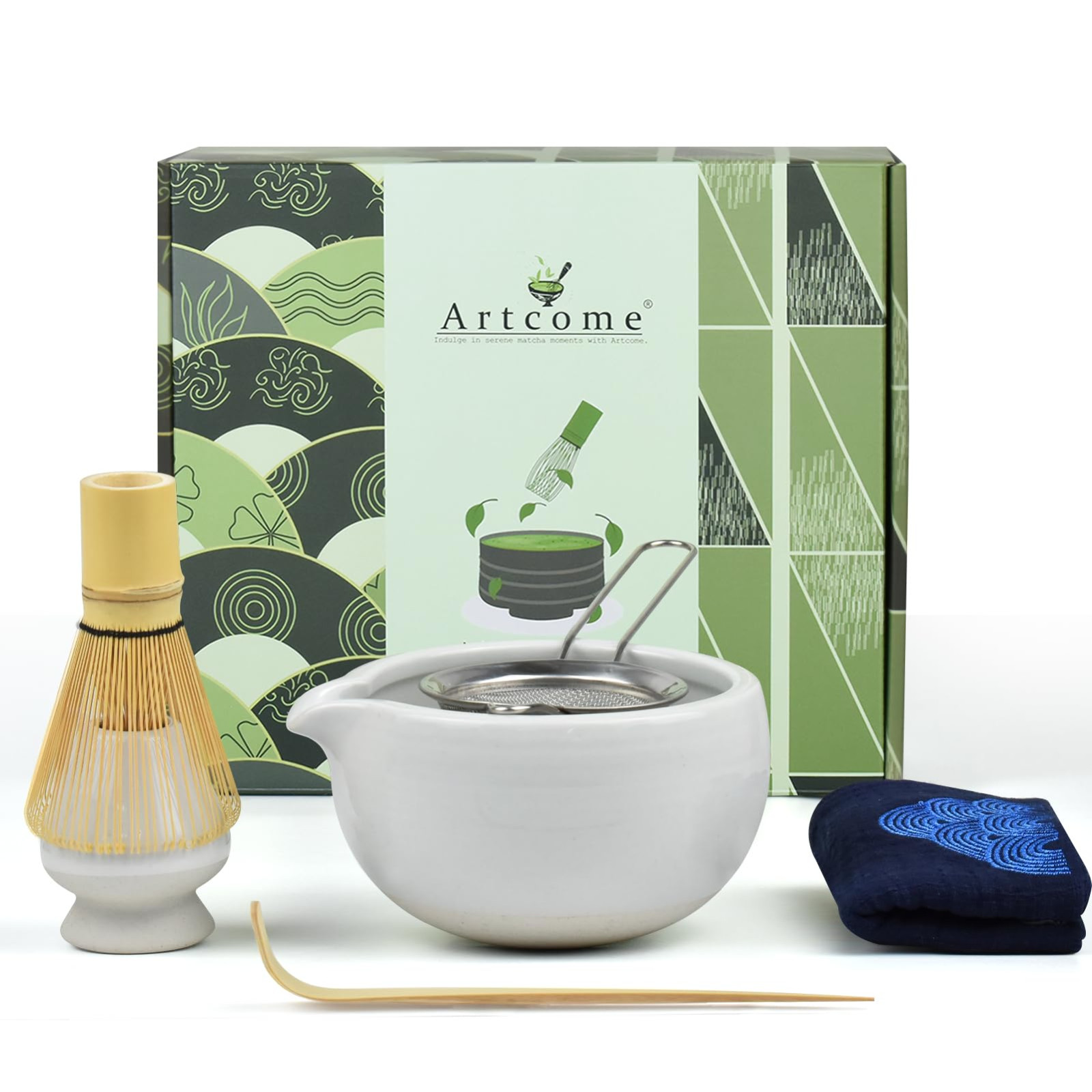 Artcome 7 Pcs Complete Matcha Ceremony Kit