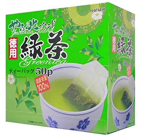 Harada Yabukita Blend Japanese Green Tea Ryokucha 50 Tea Bags from Japan