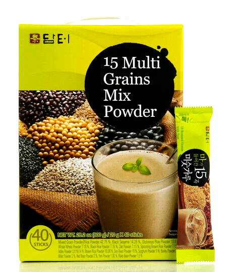 Damtuh 15 Multi Grain Mix Powdered Tea 40 Sticks x 20g ( Pack of 4 )~6/20/2026