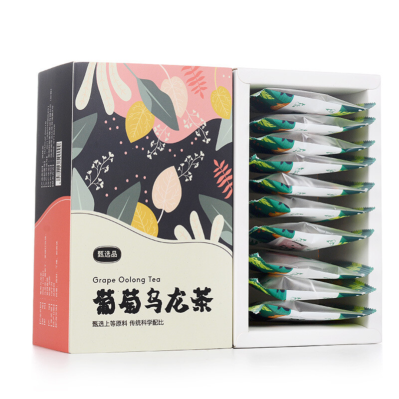 Grape Oolong Tea Bags Flavored Oolong Japanese Style Premium Tea 50 Bags