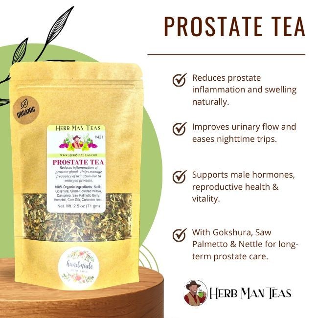 PROSTATE TEA- Reduces inflammation of the prostate gland & frequent urination