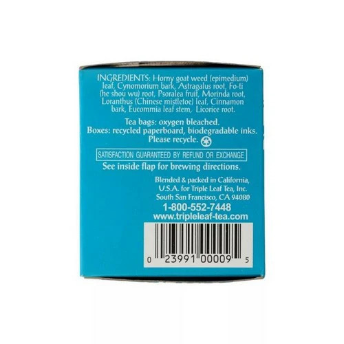 Horny Goat Weed Tea 20 Bags By Triple Leaf Tea