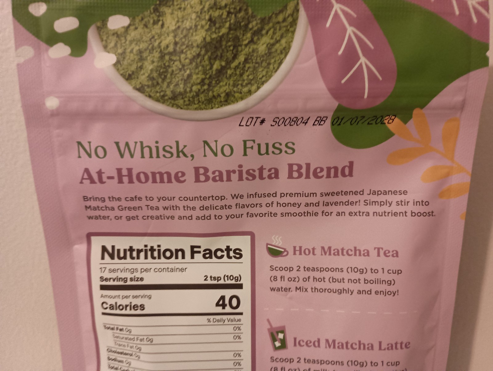 Matchalicious™ Premium Instant Japanese Lavender Matcha Powder 6 oz