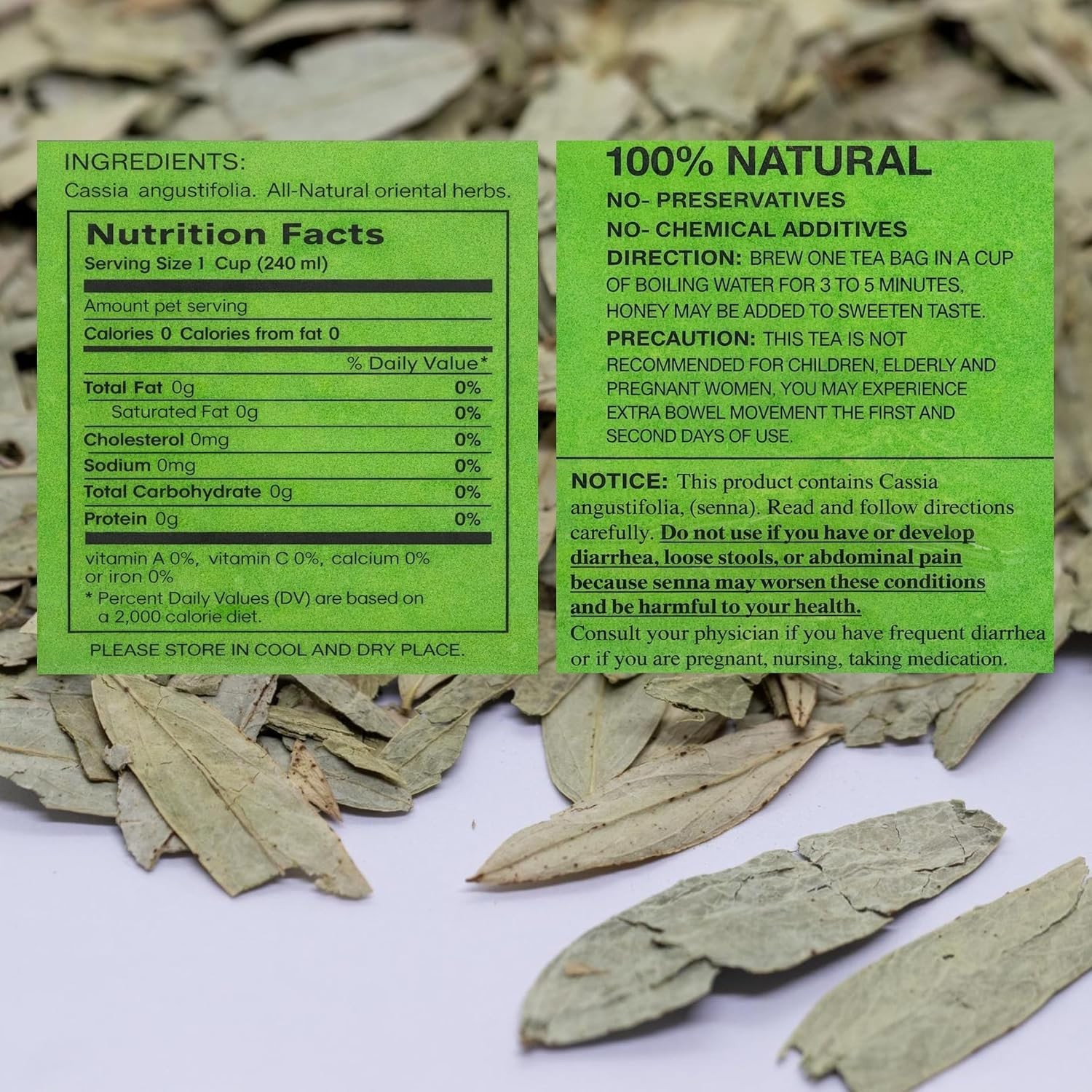 Herbal Tea 120 Bags 6 Pack Caffeine Free Detox Digestive Support