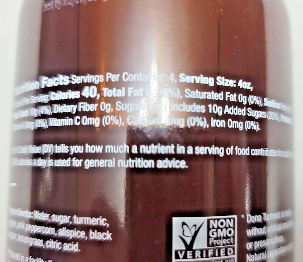 dc DONA TURMERIC CONCENTRATE GOLD 16 FL OZ