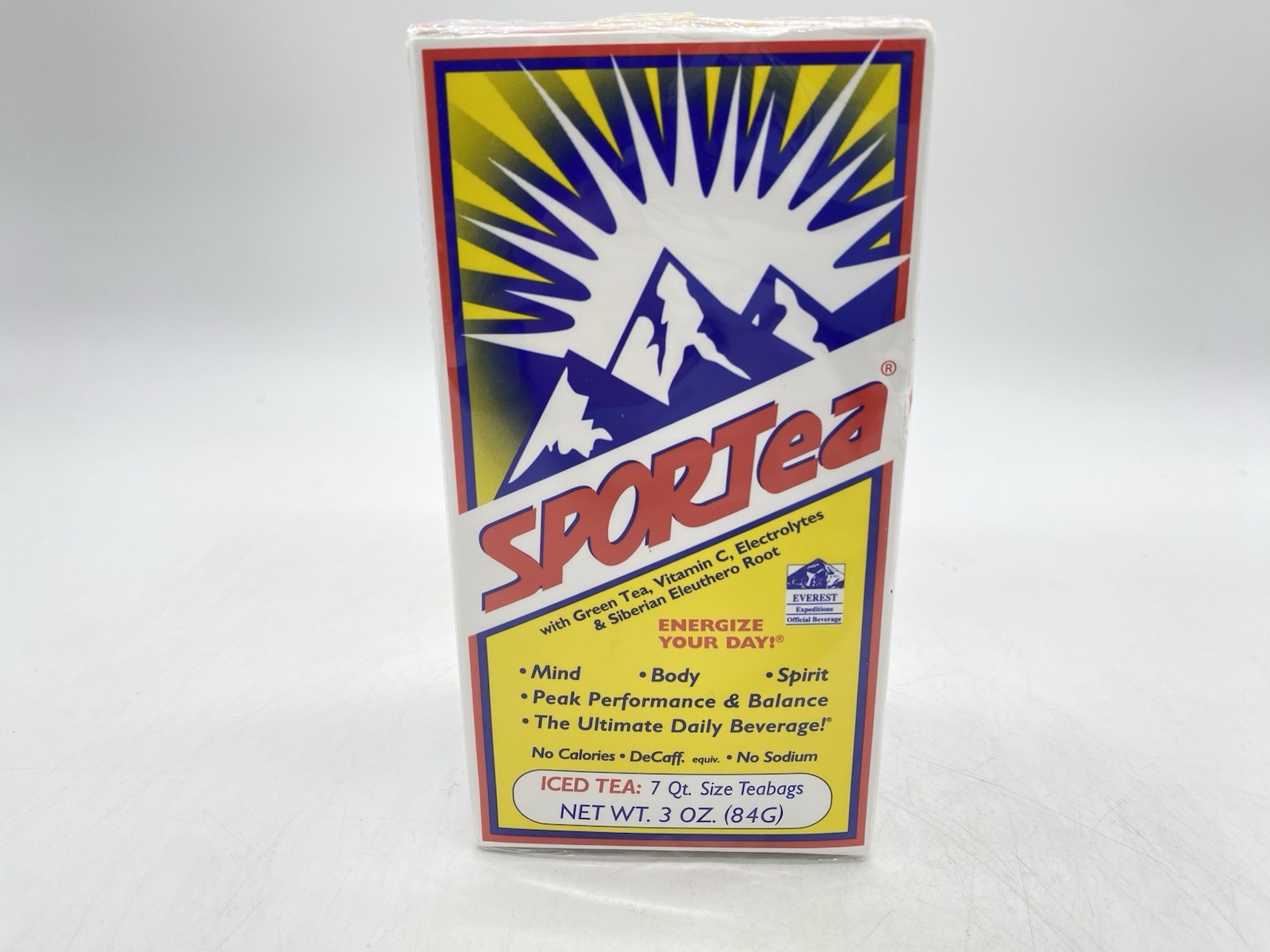 SPORTea Iced Natural Decaf Energy Drink | 7 Cold Brew Tea Bags / single box