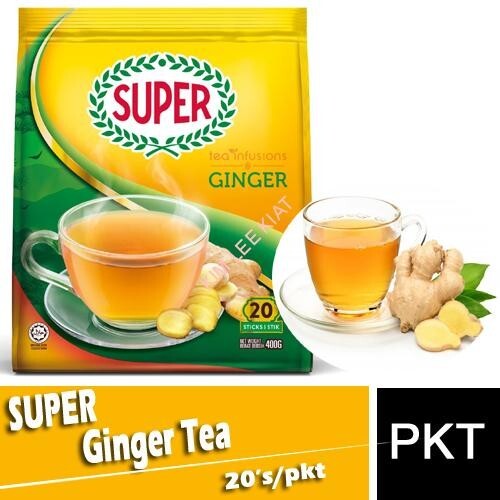 Super Instant Ginger Tea 20 Sticks x 20g ( Pack of 3 )~SALE