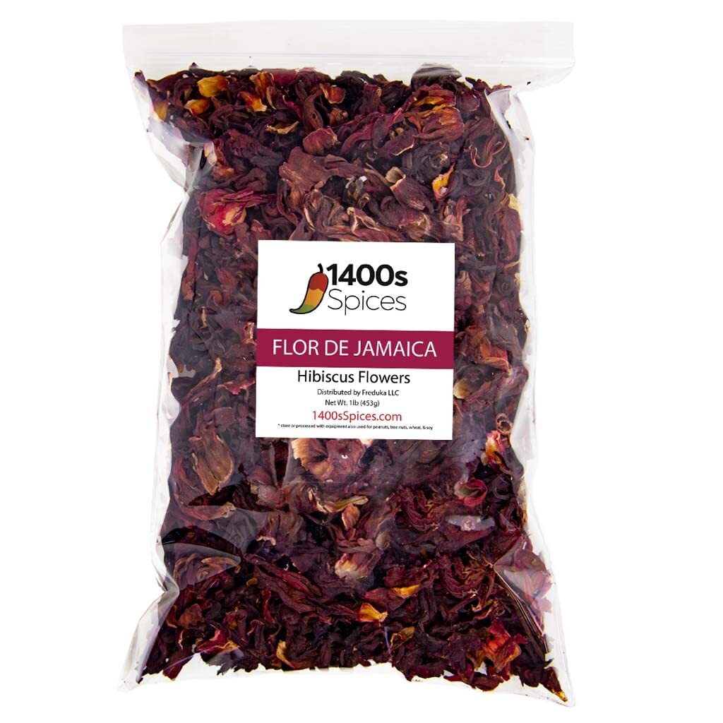 1lb Dried Hibiscus Flowers perfect for Tea and Mexican Agua Fresca Flor de Ja…