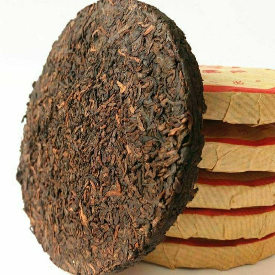 90’s Wild Puer Old Tea Yunnan Aged Pu’er Ripe Pu-erh Puerh Tea Cake 100g X 5 Pcs