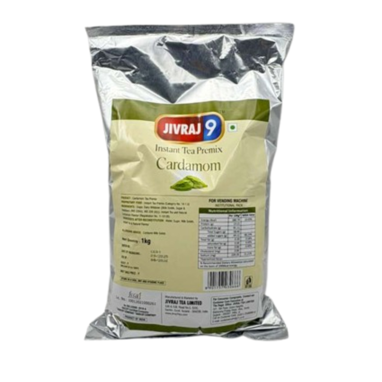 Jivraj 9 Instant Cardamom Tea Premix 1kg Elaichi Chai Latte Powder