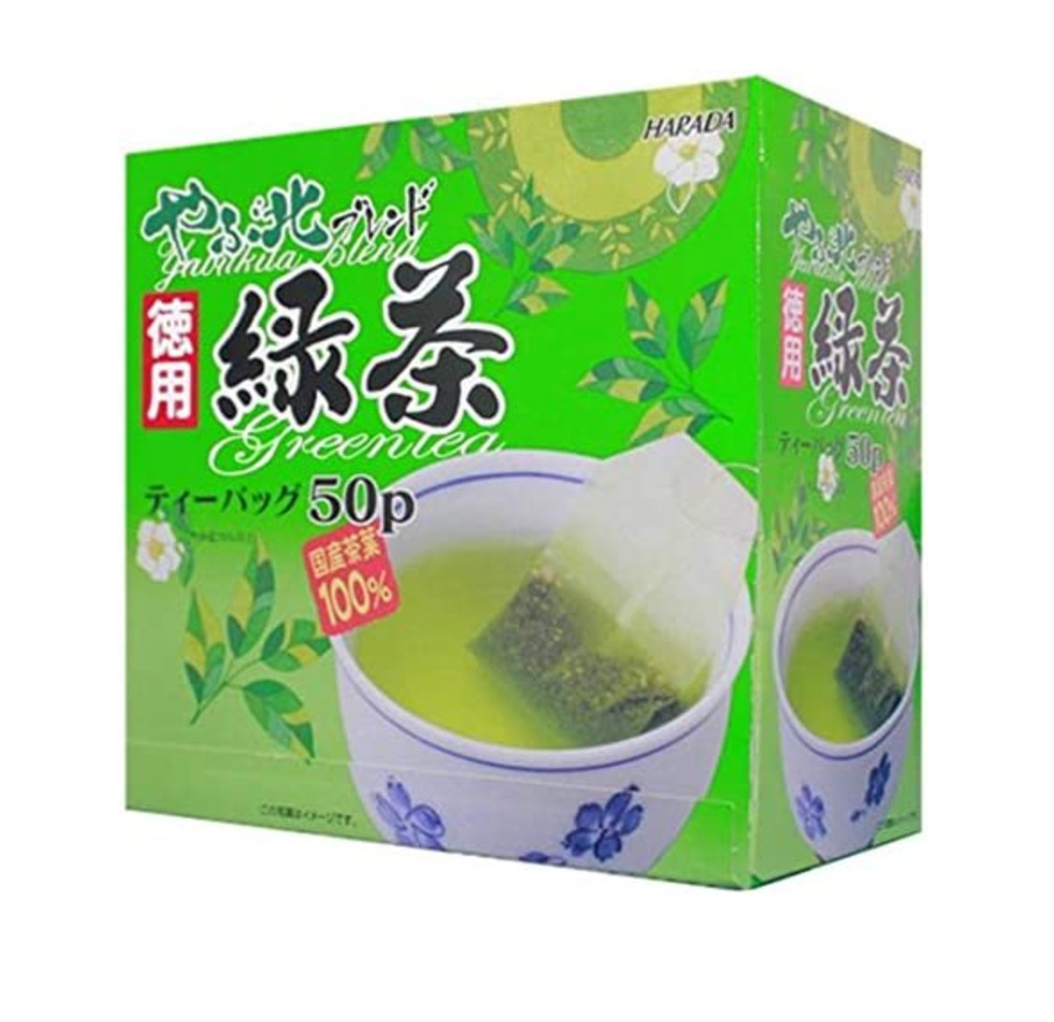Japanese Harada Yabukita Blend Japanese Green Tea Ryokucha 50 Tea Bags