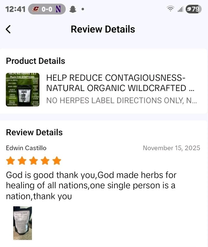 NEW SUPER ADVANCED -GET RESULTS IN 30 DAYS-HERPES RID SYNERGETIC TEA