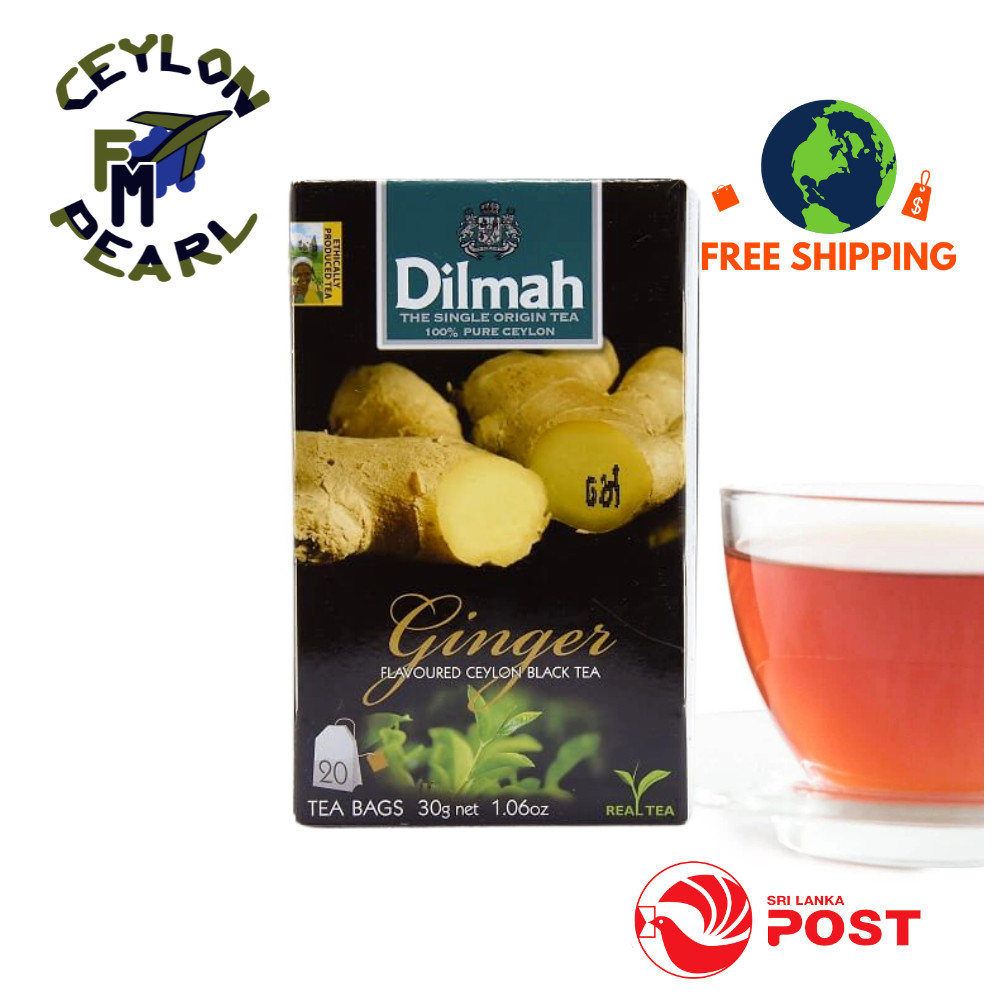 Dilmah Pure Ceylon Black Tea 20 Bags in Flavored and Free Shipping Sri Lanka