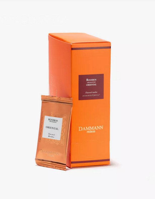 DAMMANN FRERES – Rooibos Oriental – 2 x 24 wrapped crystal tea bags