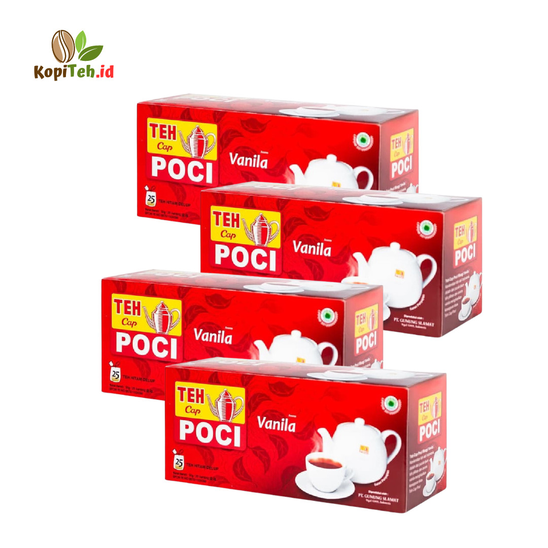 4x 25 Sachets Teh Cap Poci Herbal tea from Indonesia