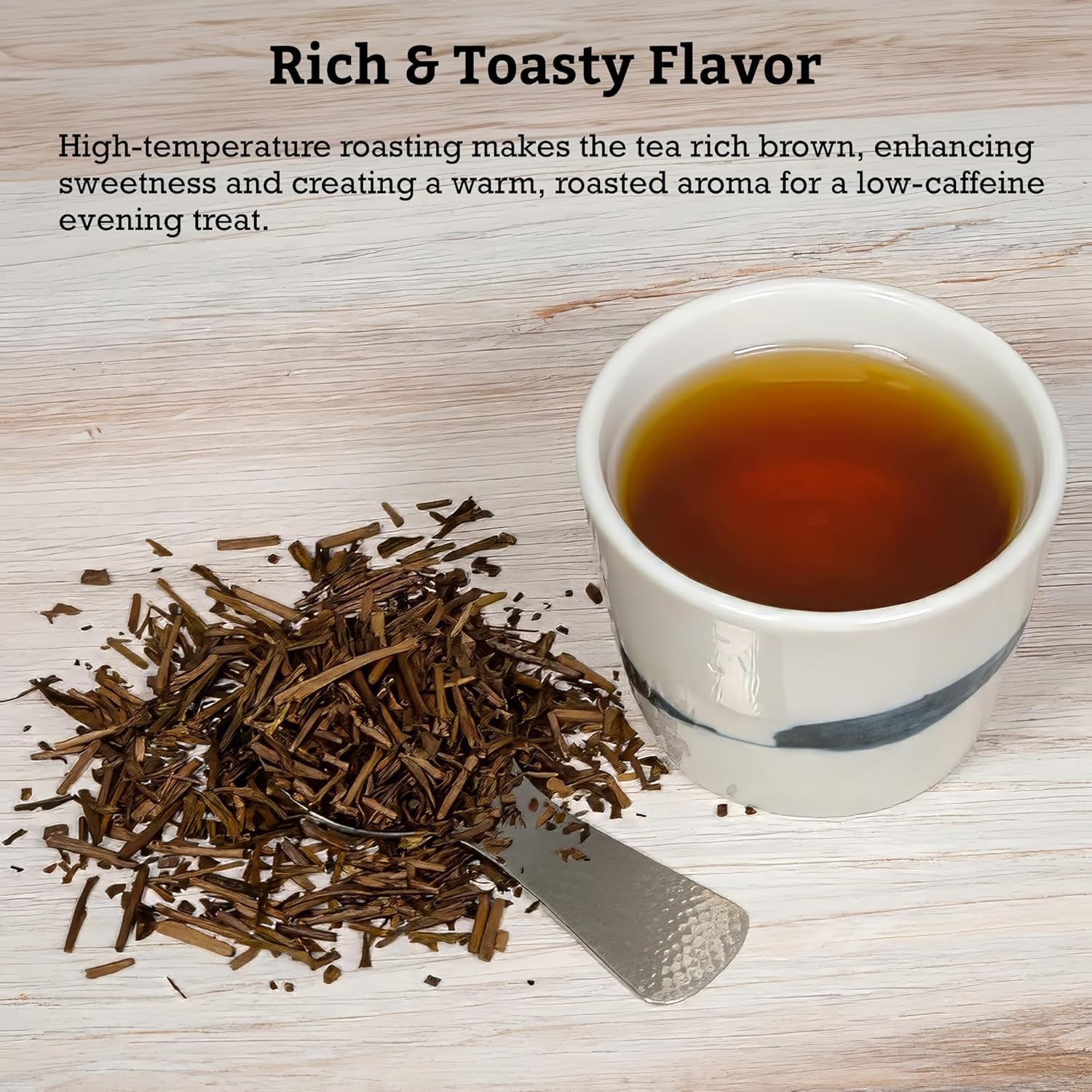 0.5 Lb 227g Japanese Hojicha Roasted Green Tea Loose Leaf Bulk Morning Brew