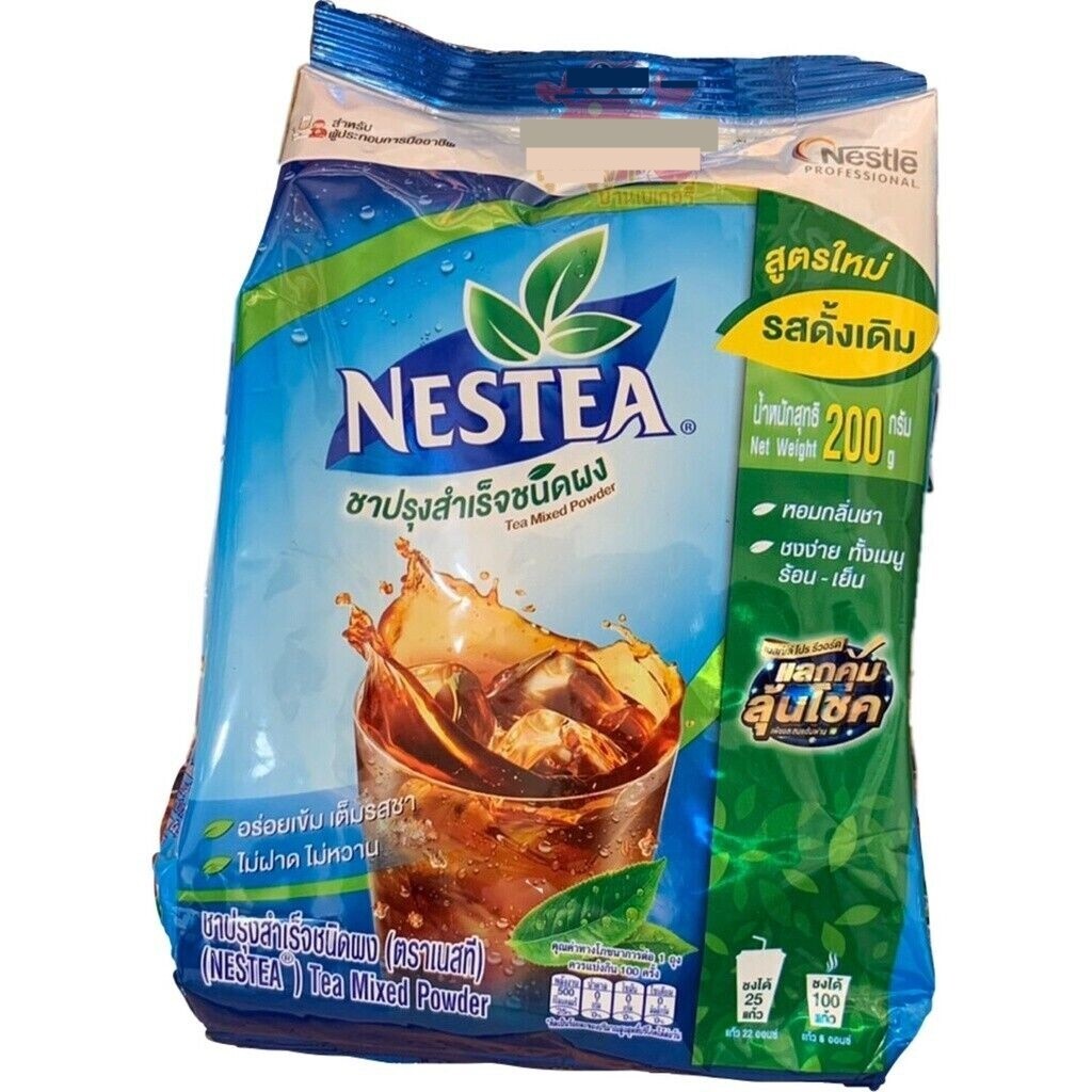 4x NESTEA Nestle Unsweetened Instant Iced Tea Mix Drink 100% Pure Tea200g.