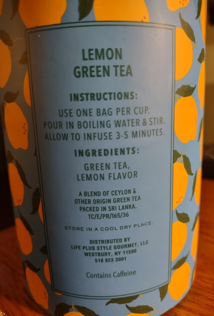 Tea Wisdom Lemon Green Tea – 50 Bags – Sealed Tube – Fast Shipping