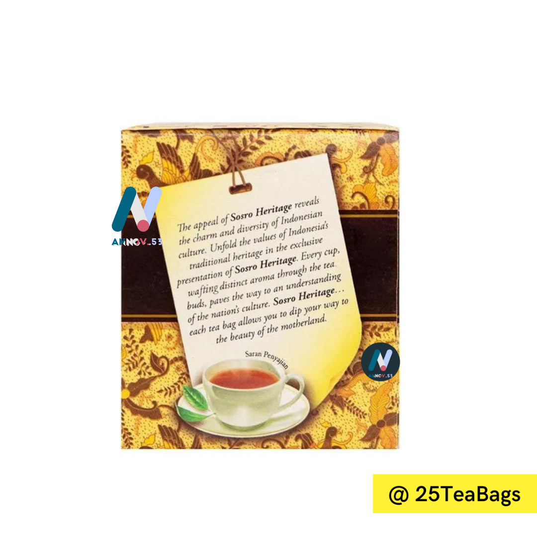 SOSRO HERITAGE Black Tea Dip Tea Stronger Fresh Fragrance Premium Indonesia 2PAX