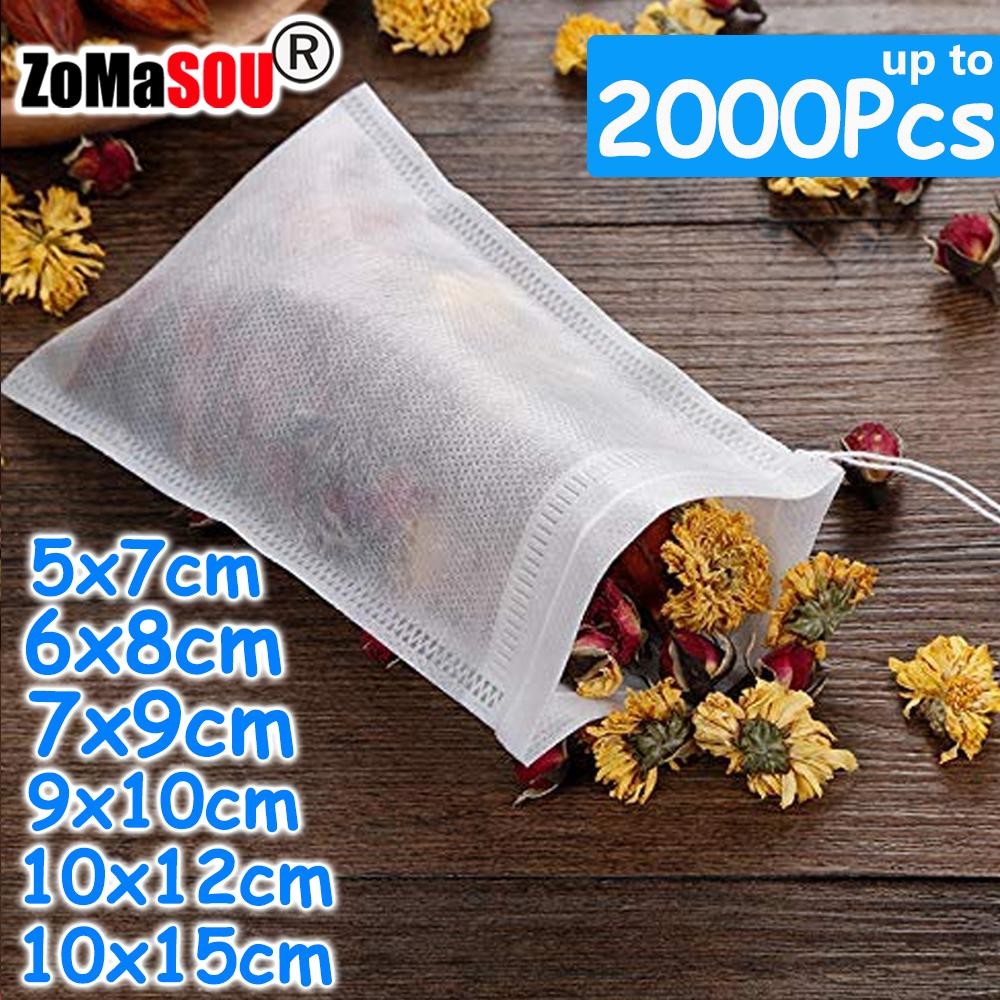 100-2000pcs Disposable Tea Bags Filter Scented Tea Bags with String Heal Seal Pa