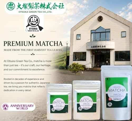 Otsuka Organic Matcha Powder 100g x3 JAS Certified Shizuoka Green Tea Japan