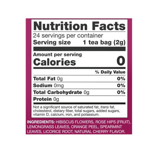 Heavenly Hip Hibiscus Tea Bags 24 Bags By Now Foods