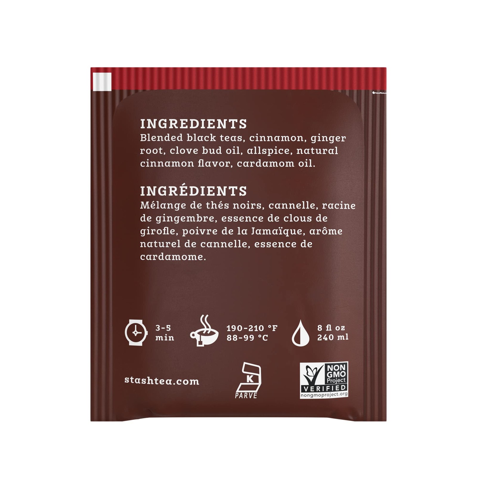 “Stash Tea Double Spice Chai Black Tea, Box of 100 Tea Bags (Packaging May Va…
