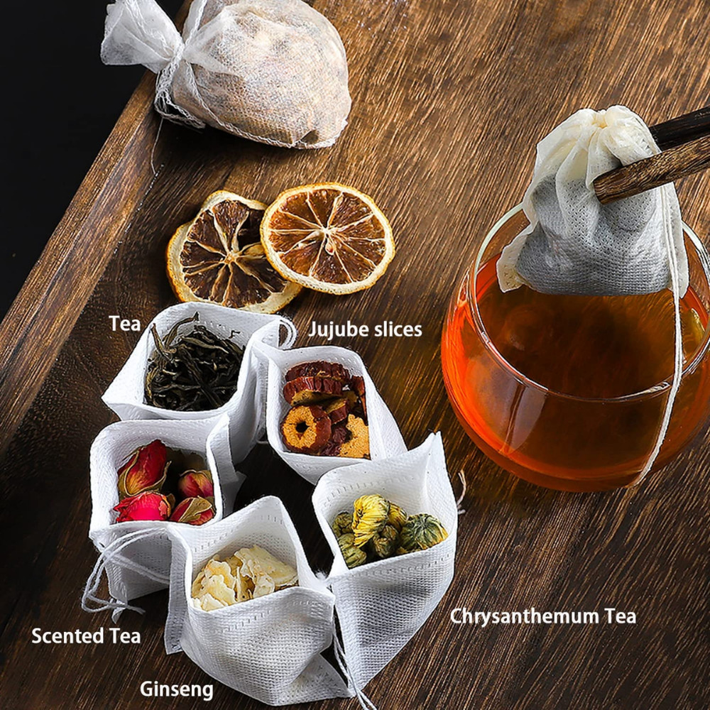 10-5000pcs Disposable Filter Drawstring Flip Empty Teabag Herb Loose Tea Bag LOT