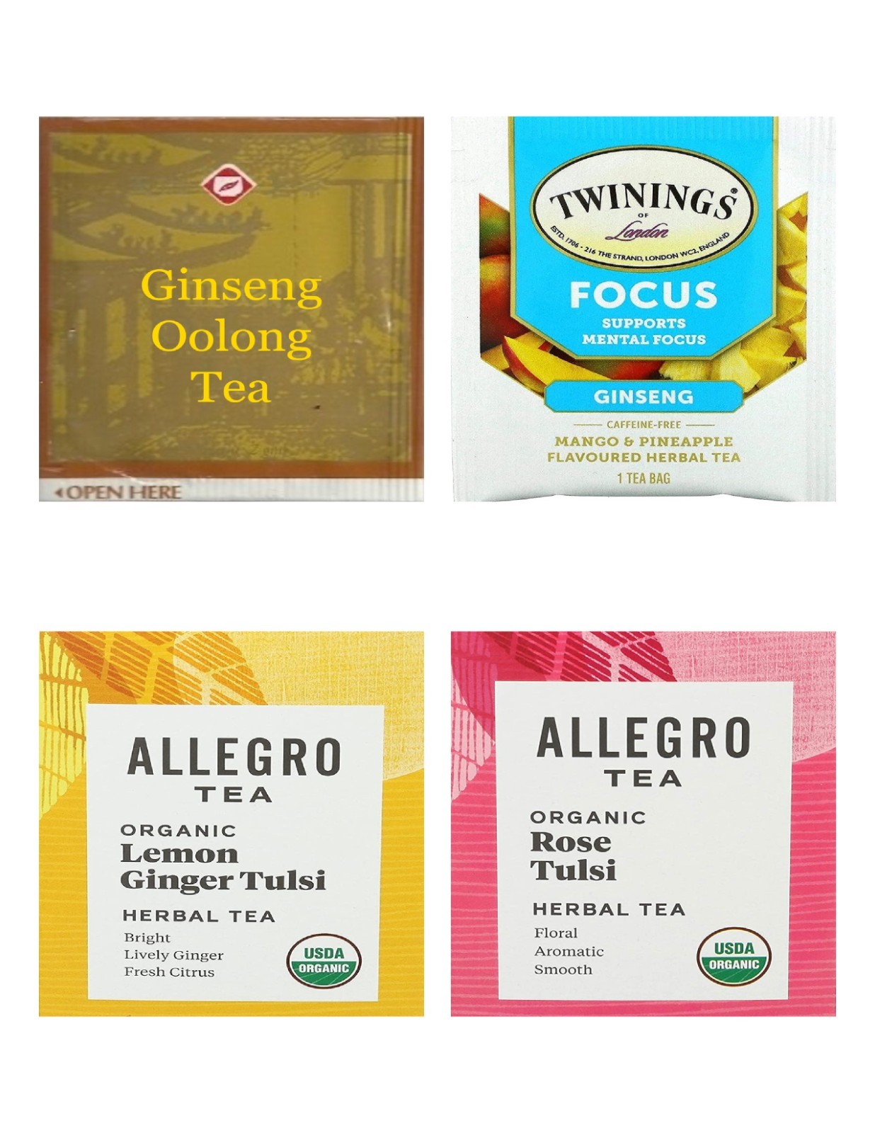 Stress Relief Tea Bag Sampler Variety Pack – 24 Single-Serve Varieties-14 Brands