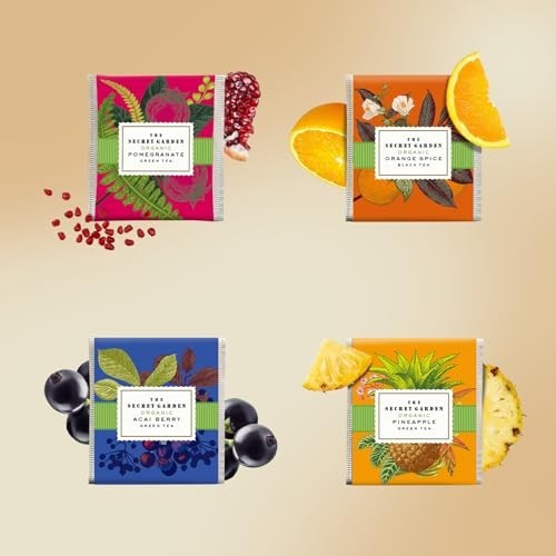 Gourmet Organic Tea Gift Set – 80 Assorted Bags, 8 Flavors, Green & Black Sample