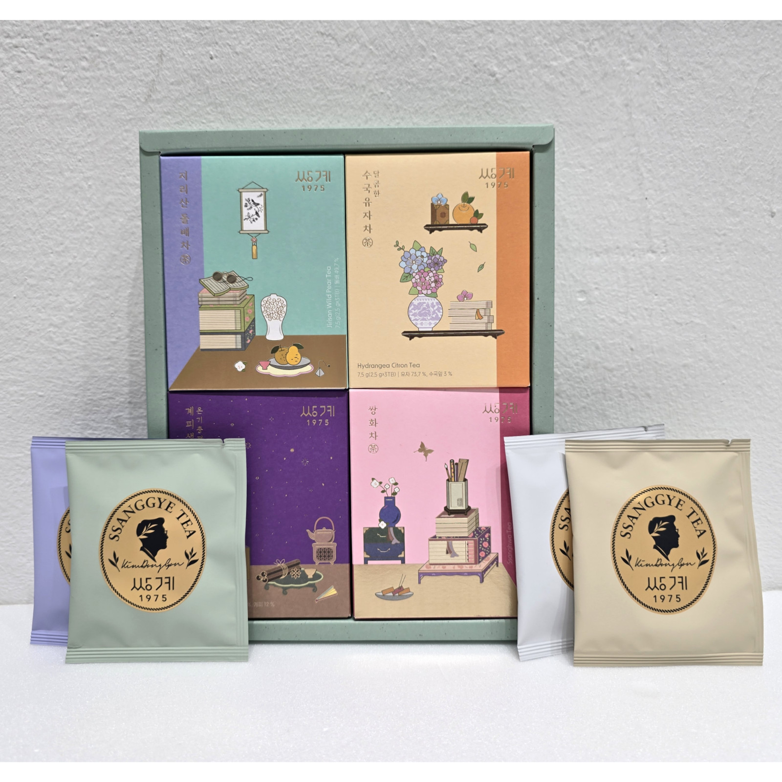 Ssanggye Korean Traditional Tea Rich Taste 4 Type x 3EA Health Premium Tea Set