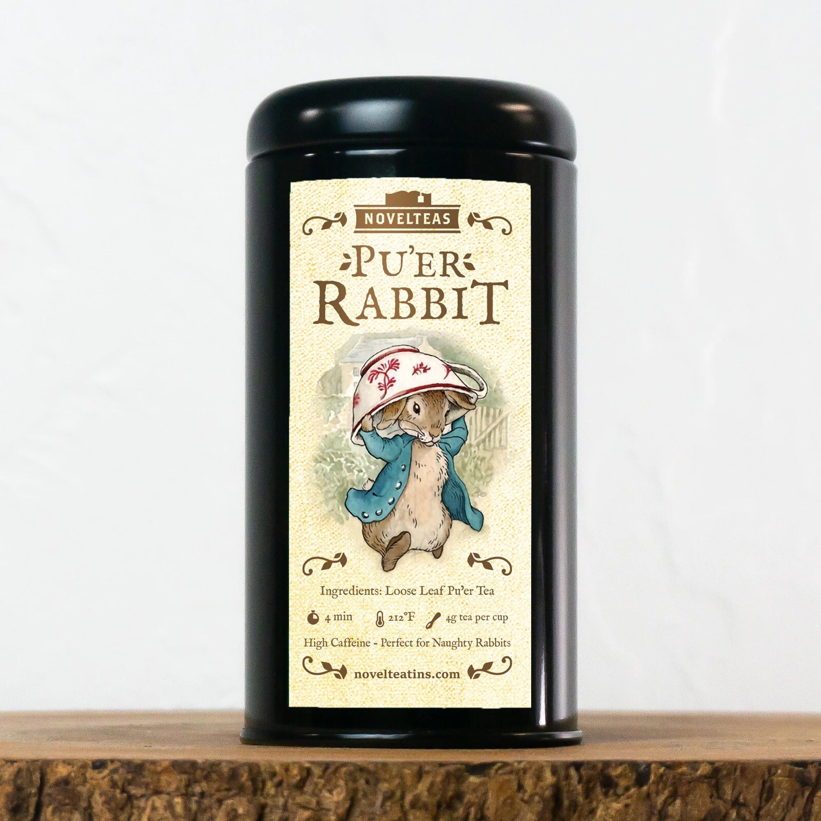 Pu’er Rabbit – Beatrix Potter Loose Leaf Tea in Tin NovelTeas (2 ounces)