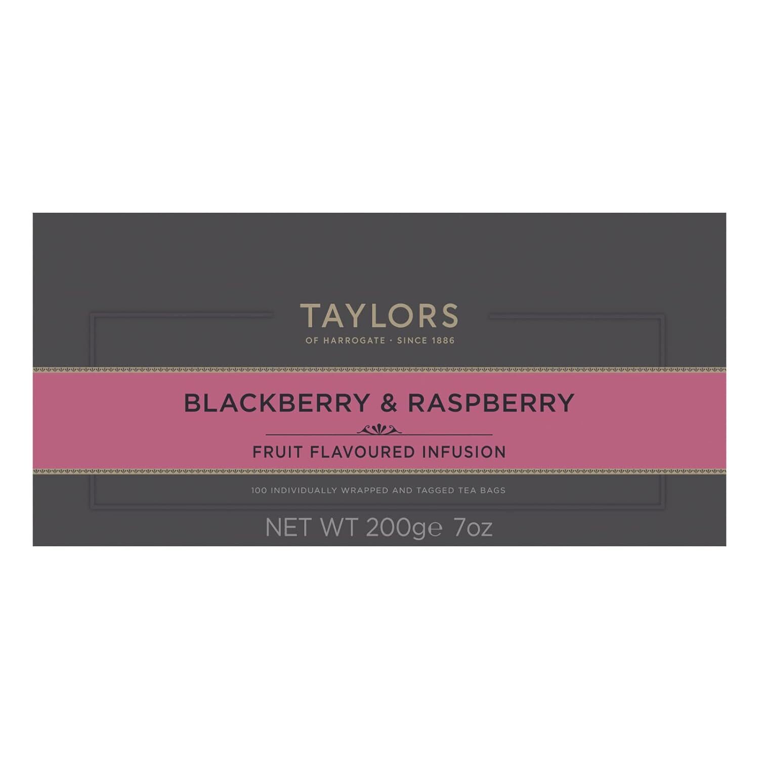 Taylors Blackberry & Raspberry Herbal Tea, 100 Count (Pack of 1)
