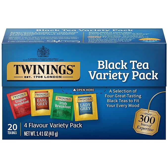 Twinings Black Tea Variety Pack – 20 tea bags