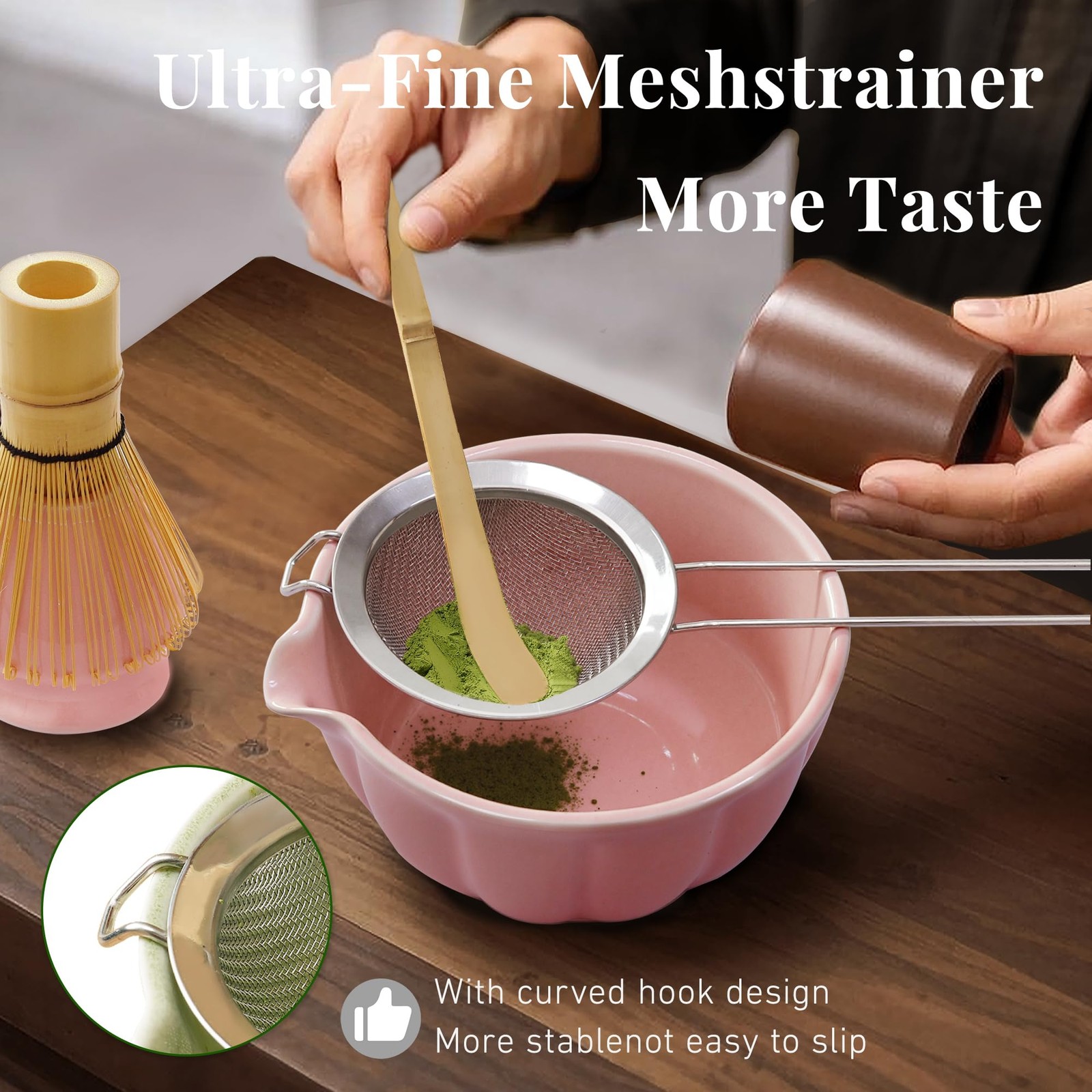 Matcha Whisk Set,7 PCS Ceramic Matcha Kit Includes Matcha Bowl with Spout, Ma…