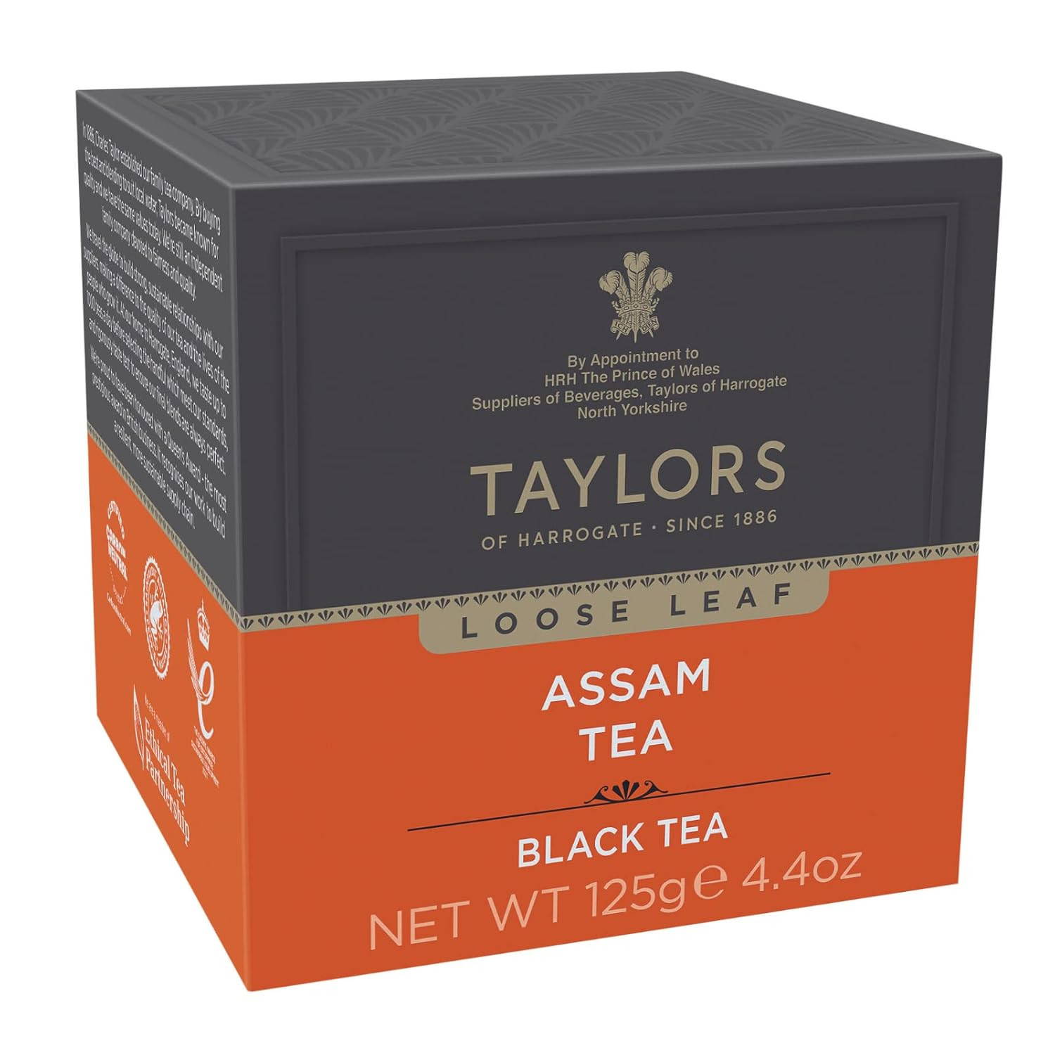 Pure Assam Black Tea, Loose Leaf, 4.41 Ounce Carton (Pack of 1), Full-bodied, Sa