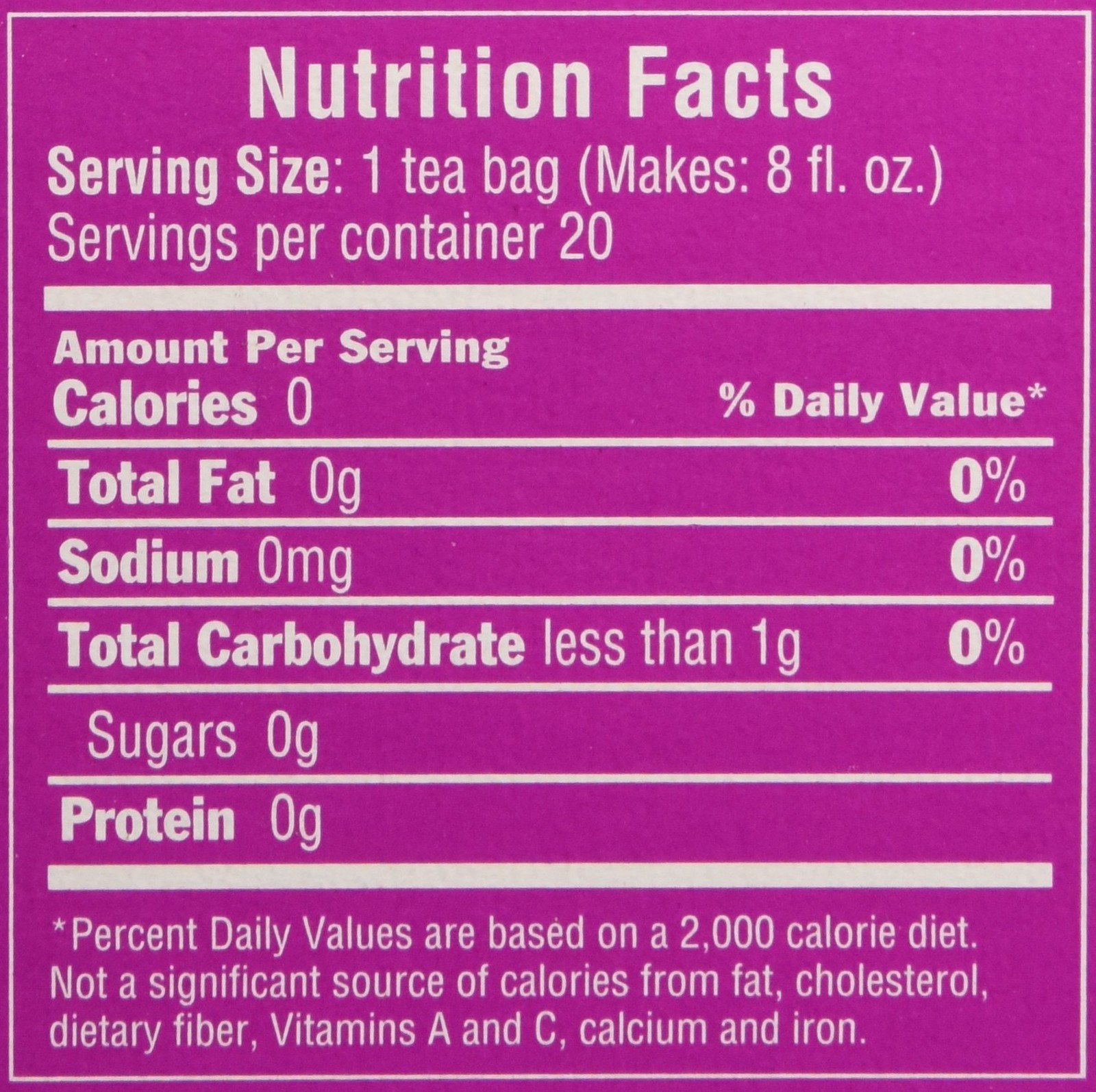 Bags Hibiscus White Mulberry, 1.34 Oz, 20 Count