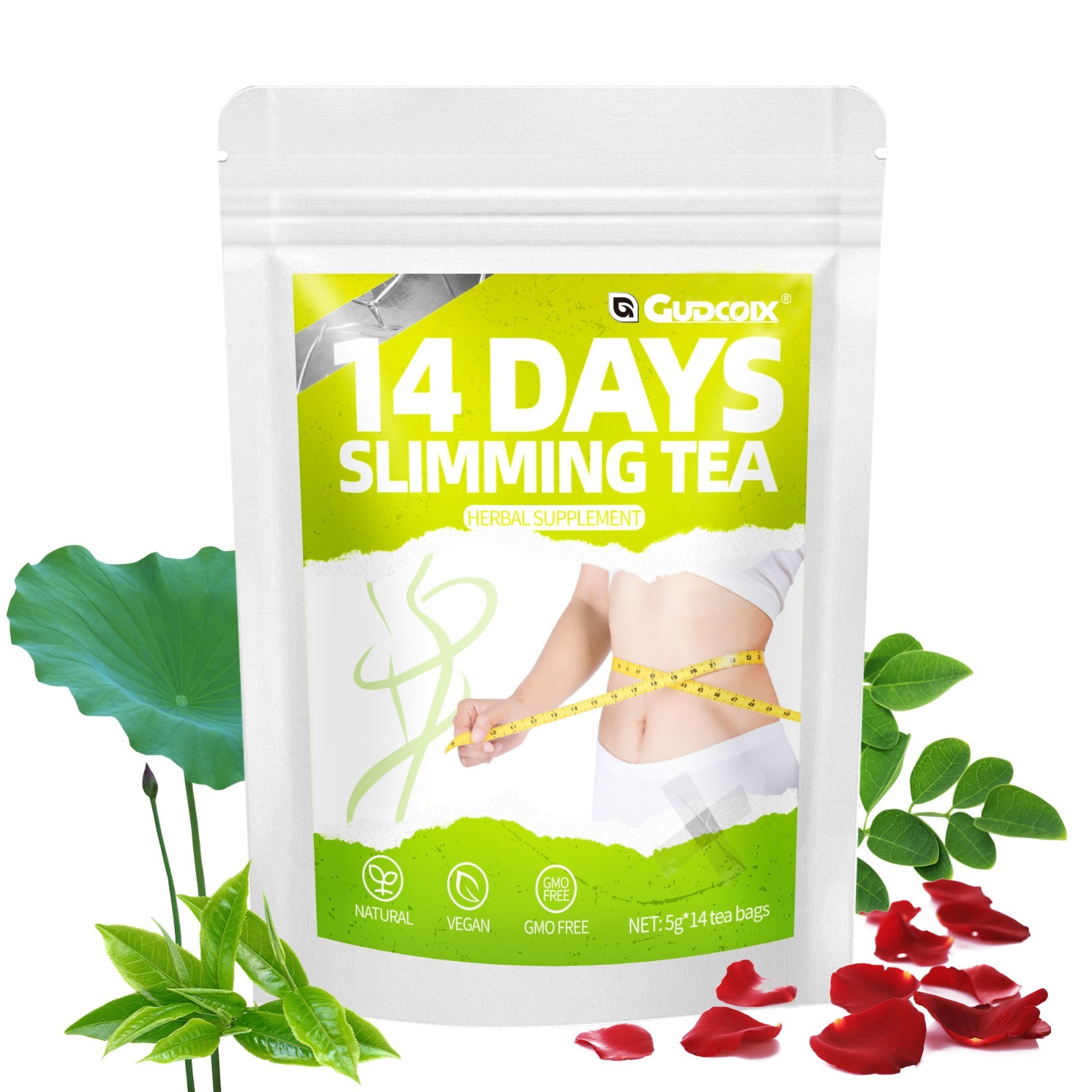 14 Days Slimming Tea – Herbal Detox Weight Loss Support Natural Tea 14 Tea Bags